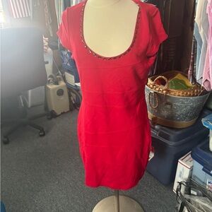 INC International Concepts Vibrant Red Dress